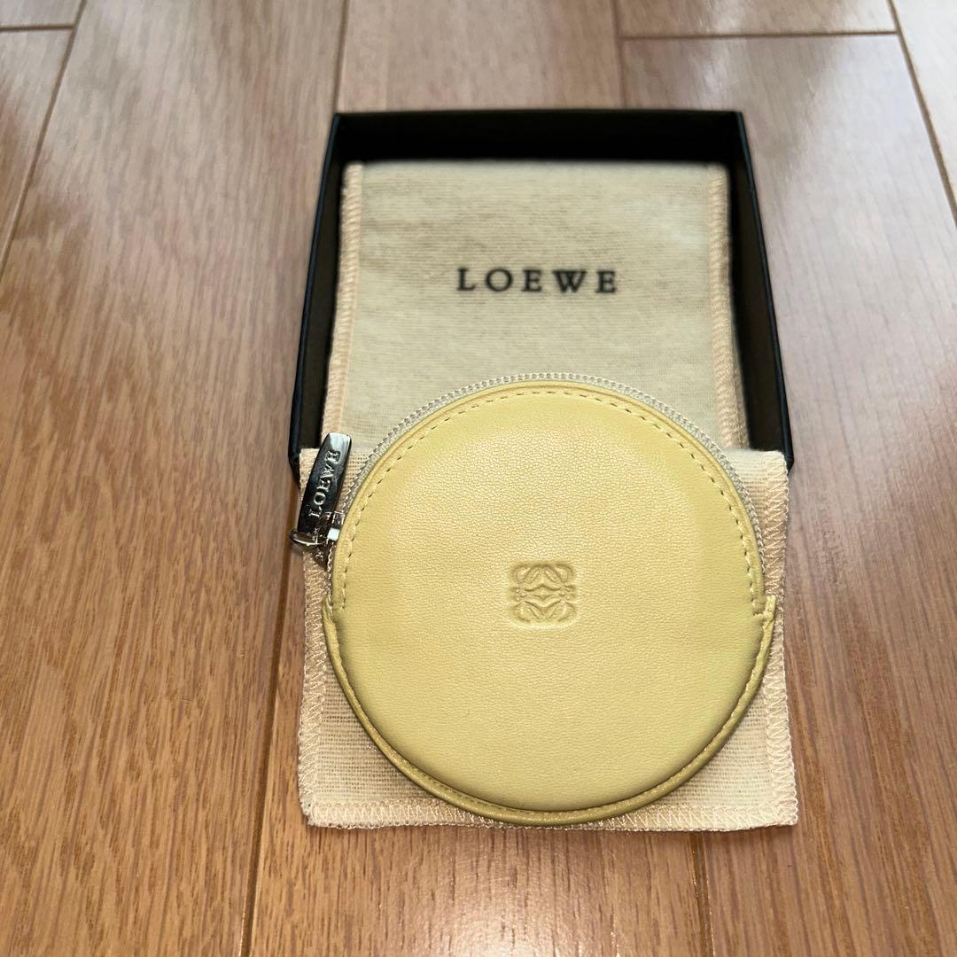 LOEWE イエロー ケース　本革シープスキン　新品未使用品