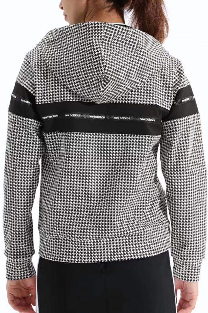 新品　ニューバランスゴルフ レディース フルジップ フーディー 千鳥柄　L