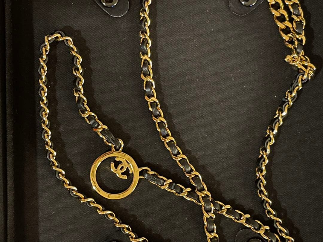 『新品』CHANELシャネルゴールド チェーンネックレス❣️ユニセックスカッコイイ