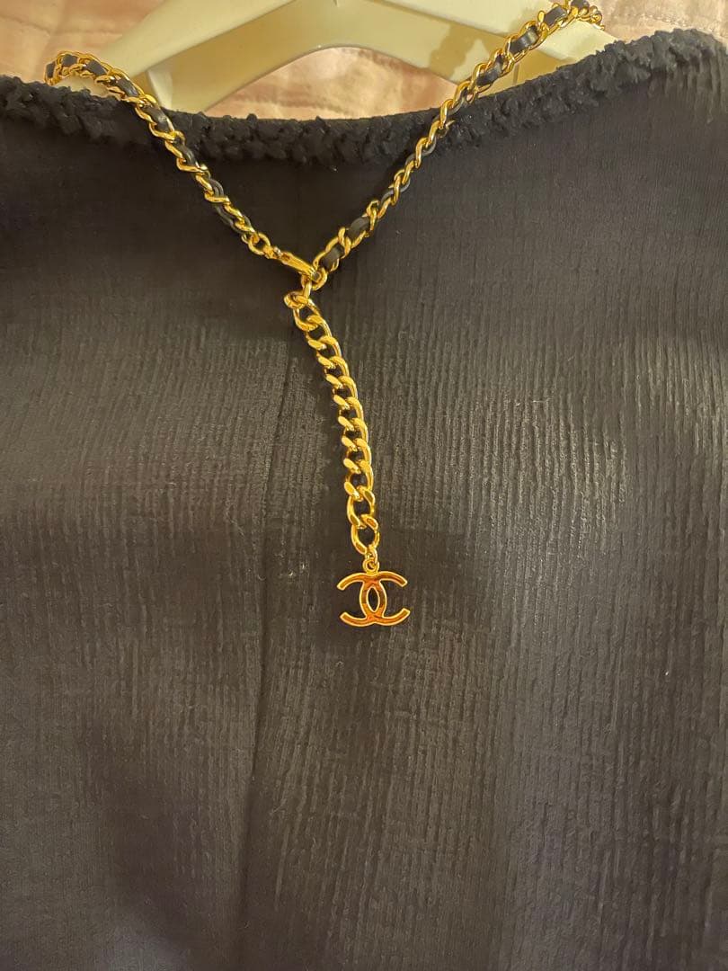 『新品』CHANELシャネルゴールド チェーンネックレス❣️ユニセックスカッコイイ
