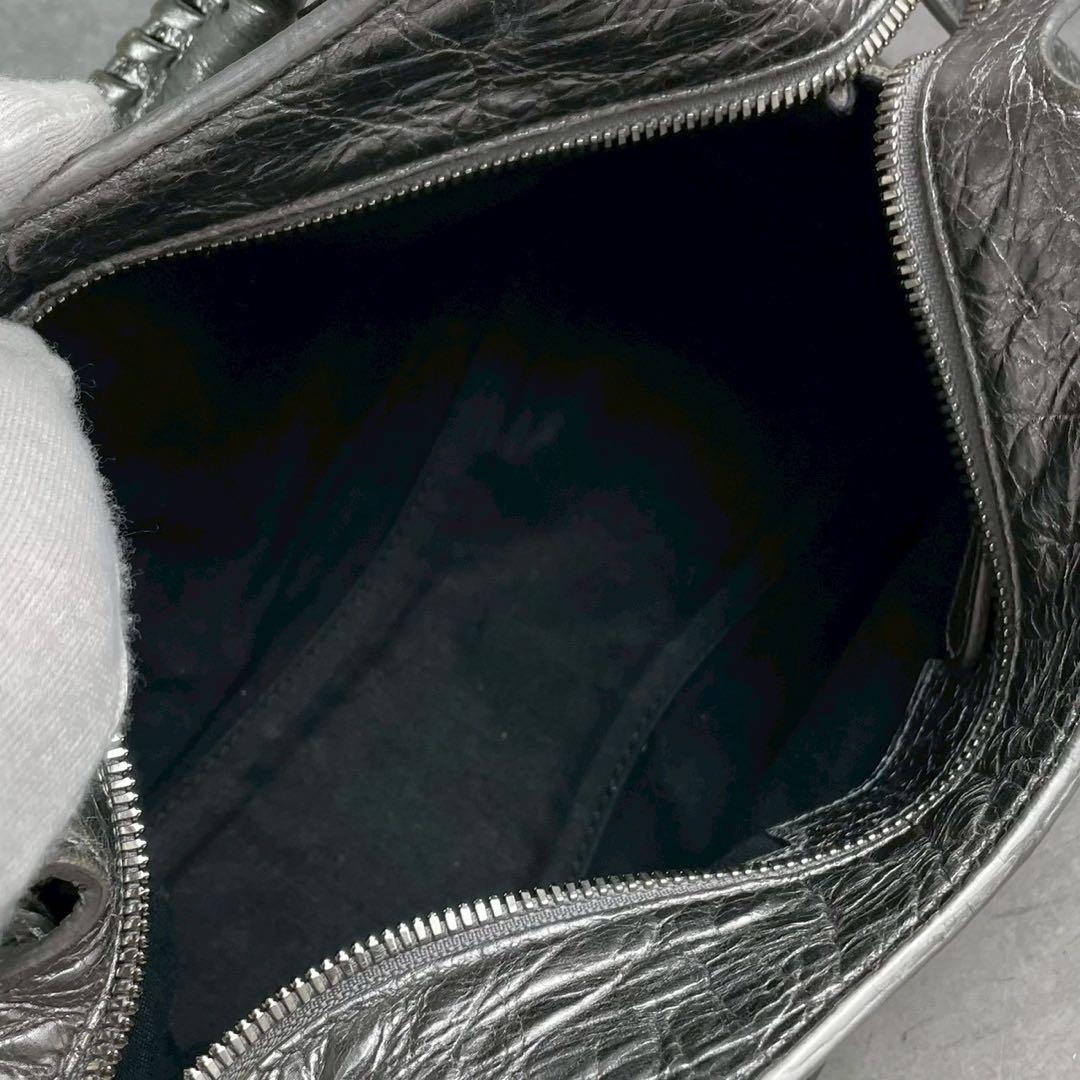 【極美品】バレンシアガ NEO CAGOLE 2wayハンド シルバー