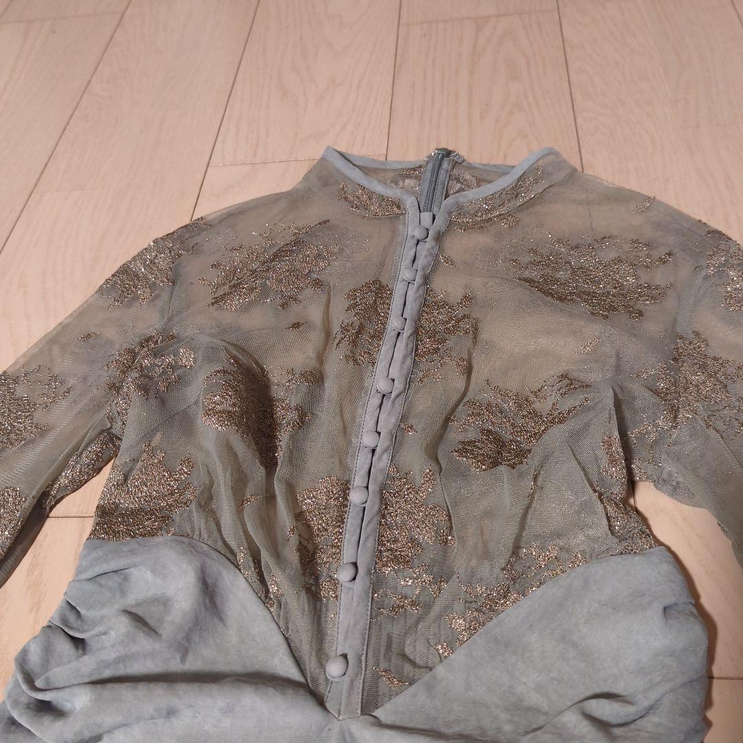 Ameri　FLOWER LACE DRESS