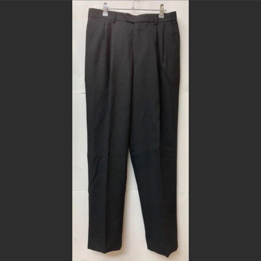 90s BALENCIAGA 黒 ウール スラックス