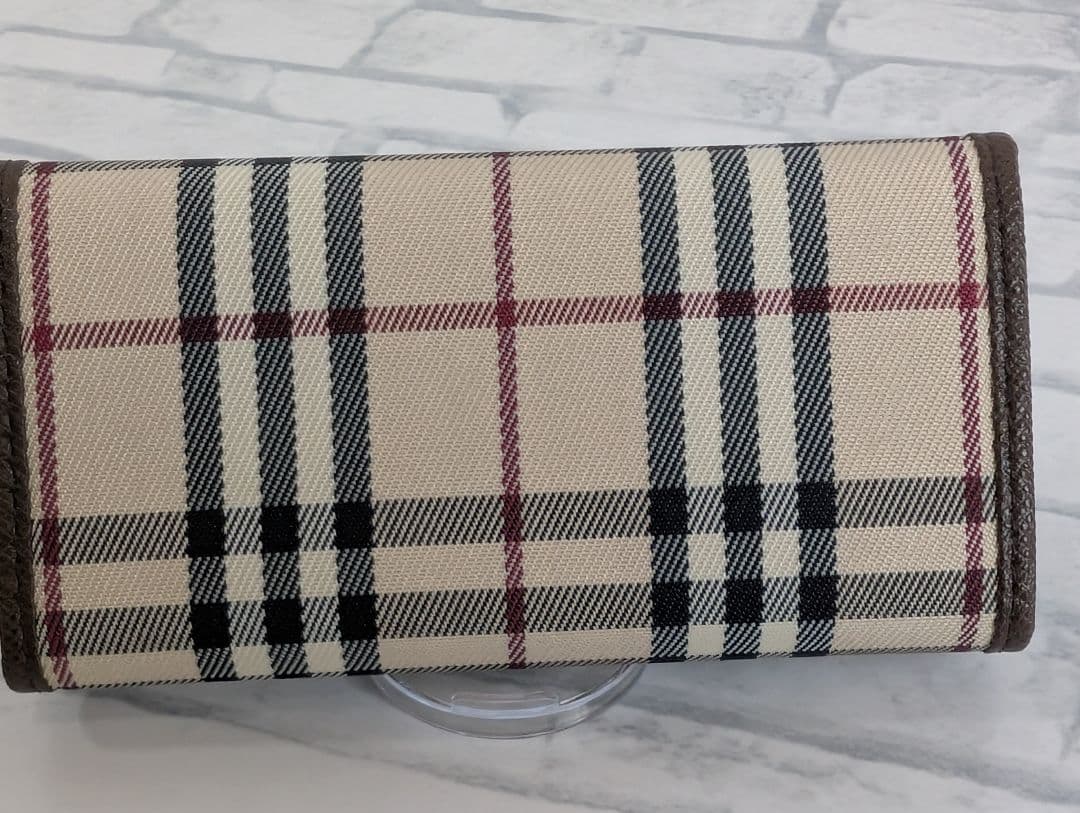 【新品未使用箱付き】BURBERRY5連キーケースノバチェックベージュ×ブラウン