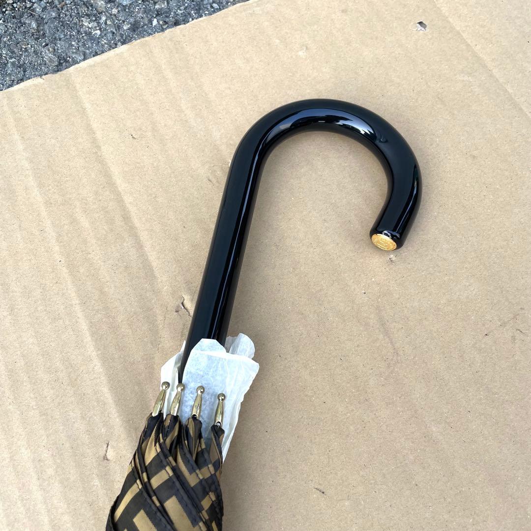 FENDI フェンディ 長傘 ズッカ柄 ブラウン