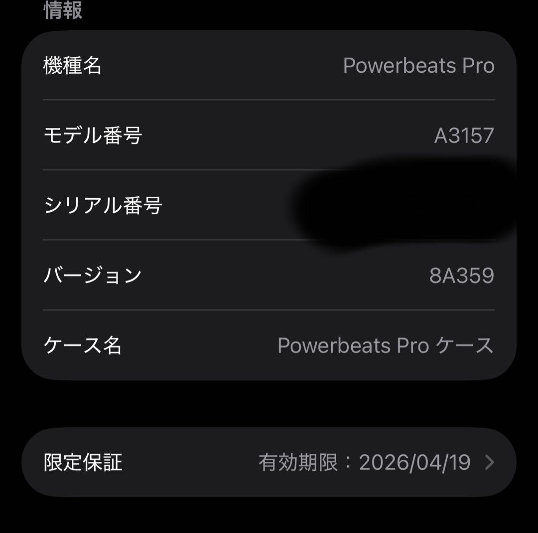 Beats Power beats Pro 2 ジェットブラック