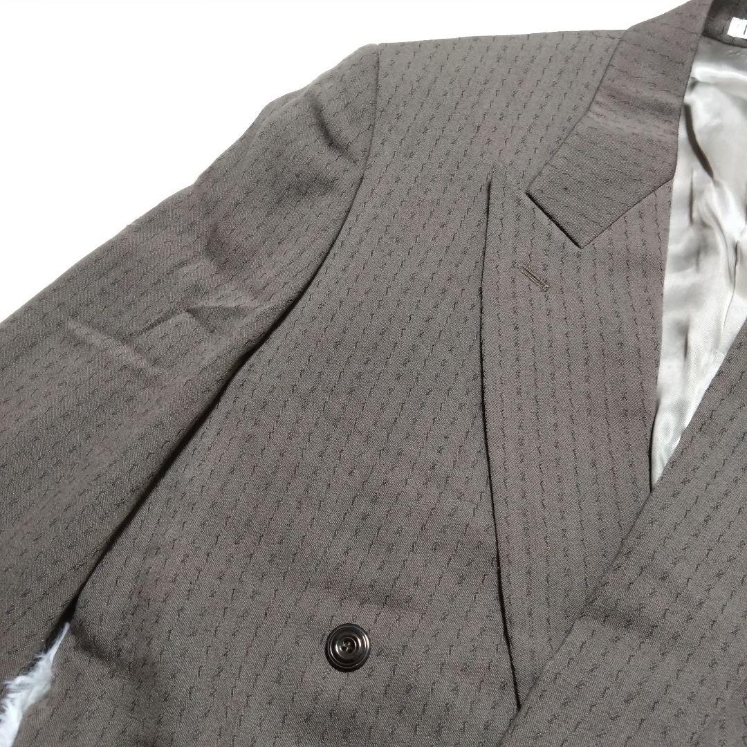 ニコル ダブルスーツ セットアップ ブラウン ウール ヴィンテージ S