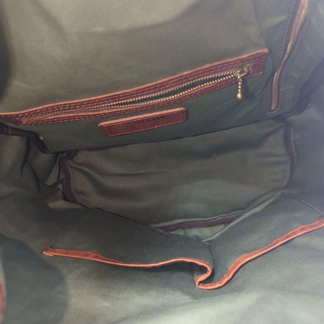 美品 スロウ SLOW ダブルオイル リュック レザー ブラウン バックパック