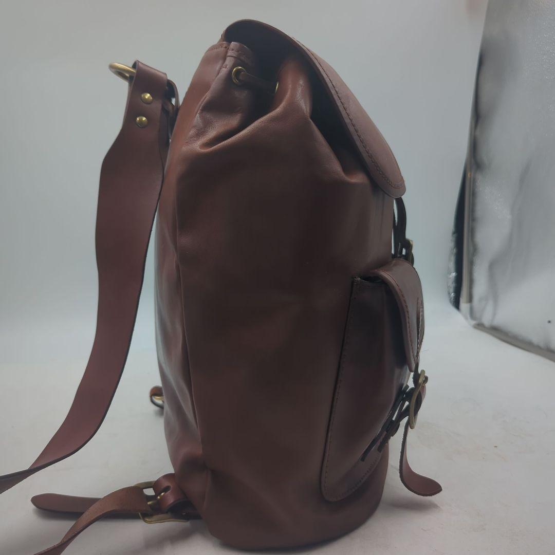 美品 スロウ SLOW ダブルオイル リュック レザー ブラウン バックパック