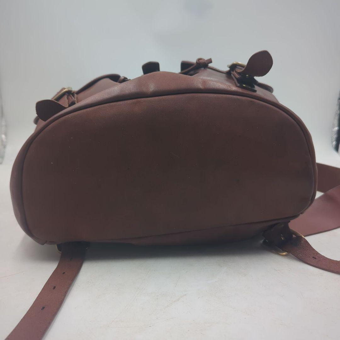 美品 スロウ SLOW ダブルオイル リュック レザー ブラウン バックパック