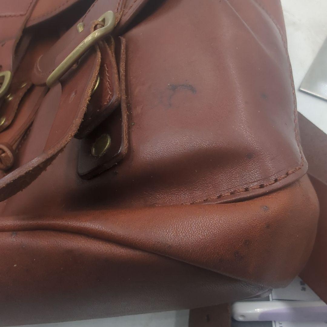 美品 スロウ SLOW ダブルオイル リュック レザー ブラウン バックパック