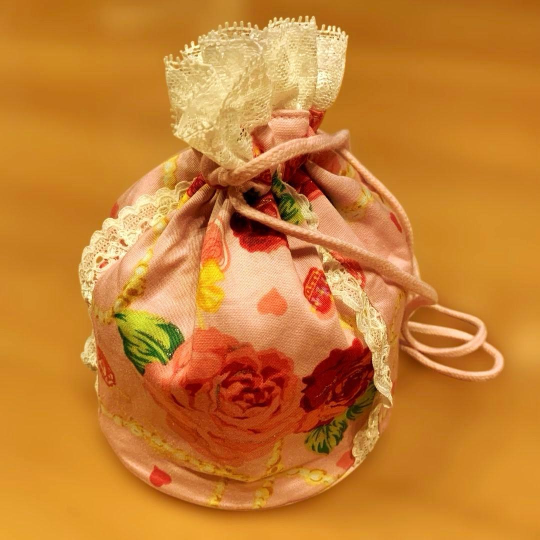 BODY LINE 浴衣ドレス セパレート 帯 巾着 セット 大人 バラ