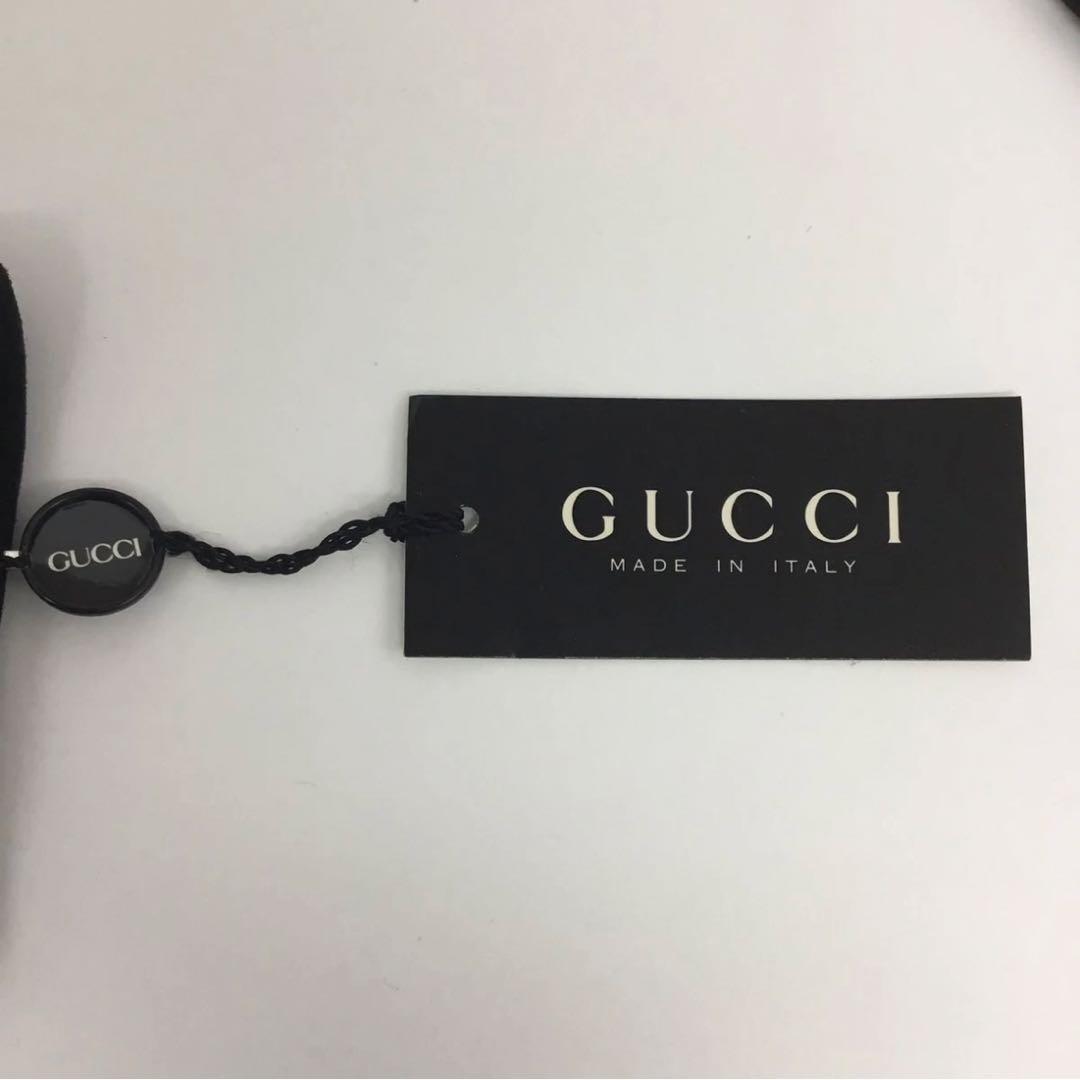 グッチ 新品 ホースビット レザー 手袋 シルク 黒 Italy タグ付