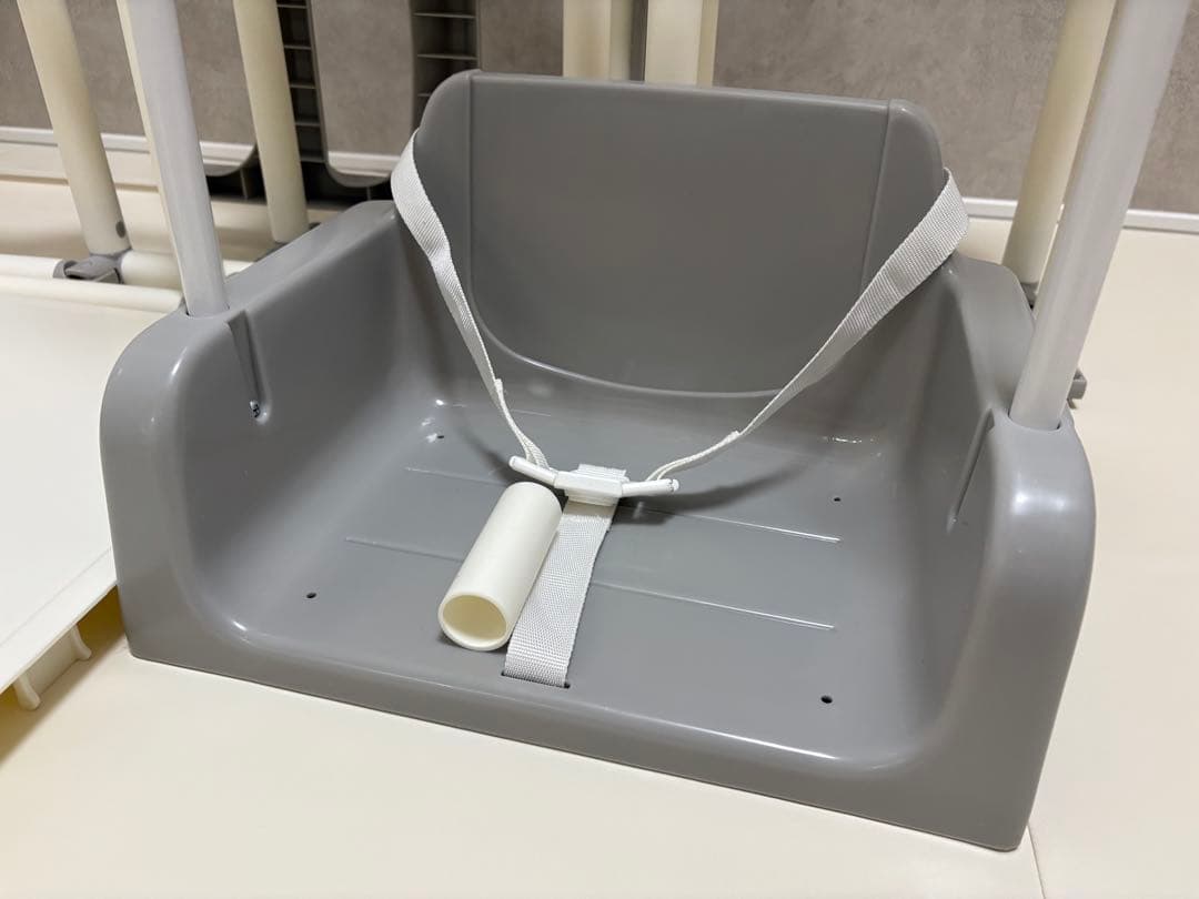 おりたたみわんぱくスライダージム ブランコ付DX グレーホワイト