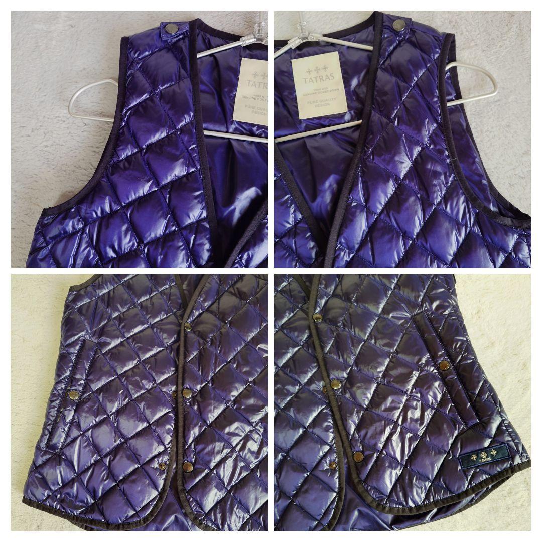 タトラス TATRAS 2way ブルゾン インナーダウン パープル Mサイズ
