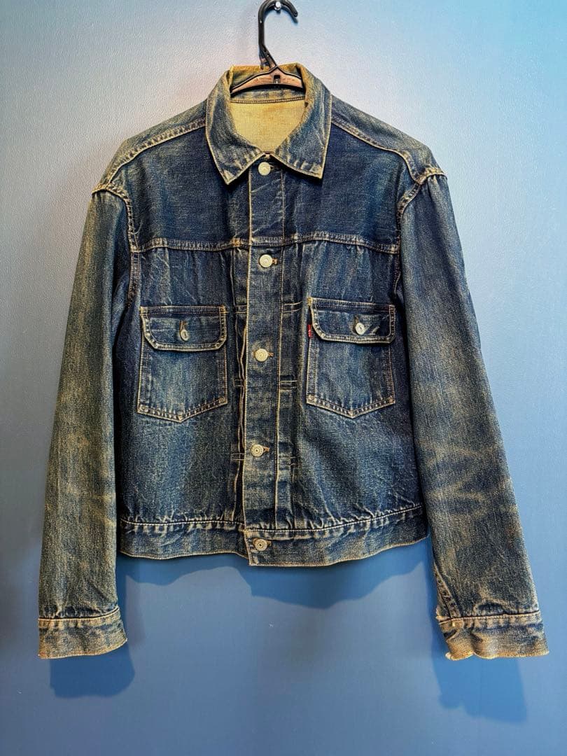 Levi's 50s507XX 2nd 両面タブ ボタン裏刻ドット