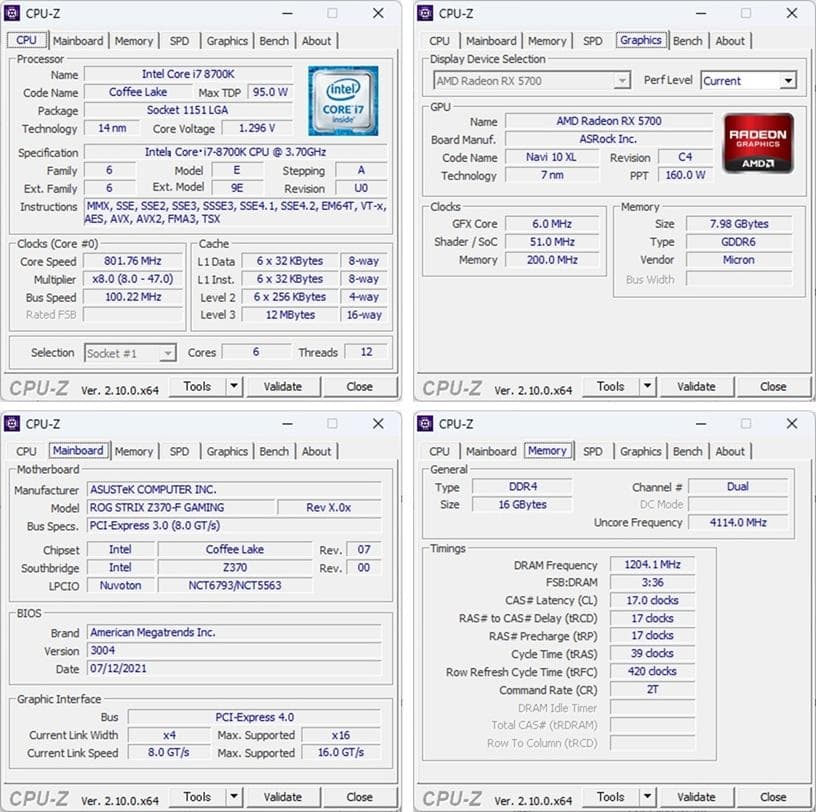 ゲーミングPC/Core i7 8700K/RX5700/SSD1TB