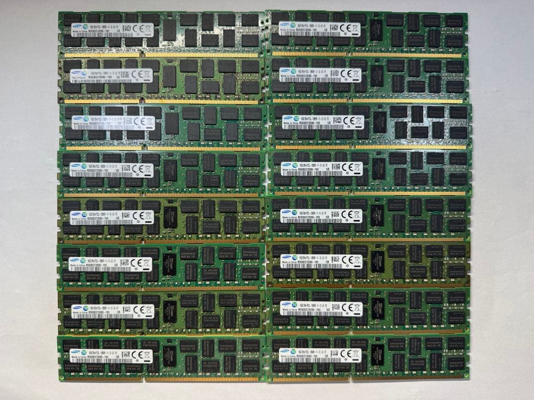 メモリ 256GBセット(16GBx16枚) サーバー向けECC付きでAIに最適