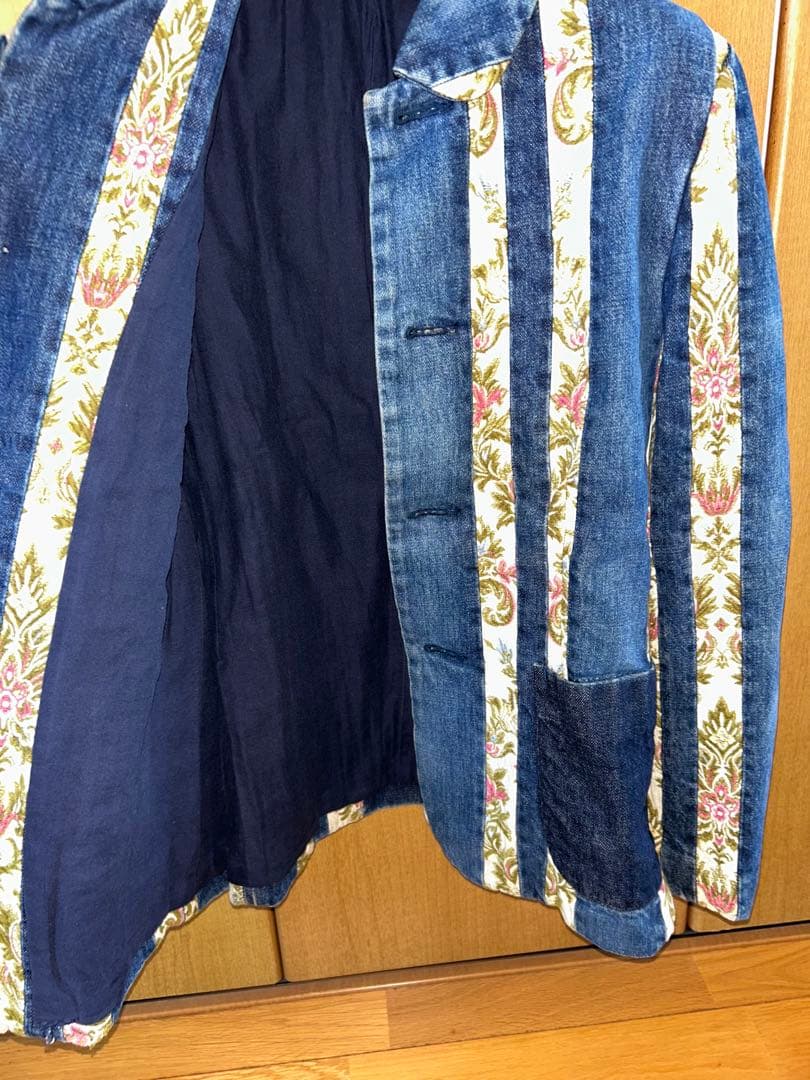オールド　トリコ　デニム　パッチワーク　フローラル　コムデギャルソン