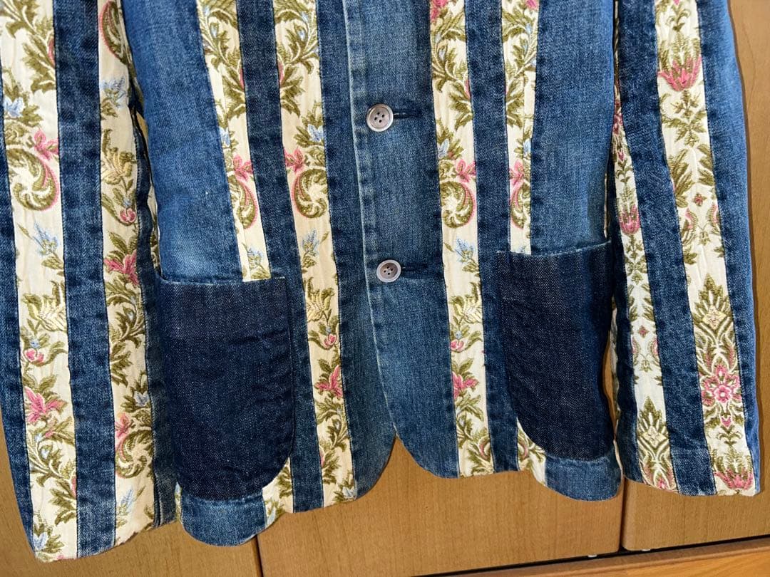 オールド　トリコ　デニム　パッチワーク　フローラル　コムデギャルソン