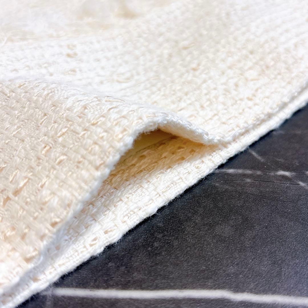 IENA イエナ　＆NAVY ドビーツイードジレ　24SS ロングジレ　白