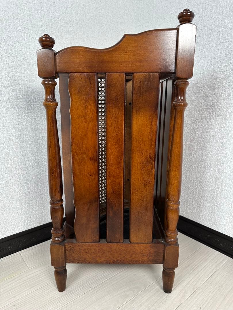 カリモク コーナー 傘立て コロニアル 木製 インテリア 家具 ※i4※