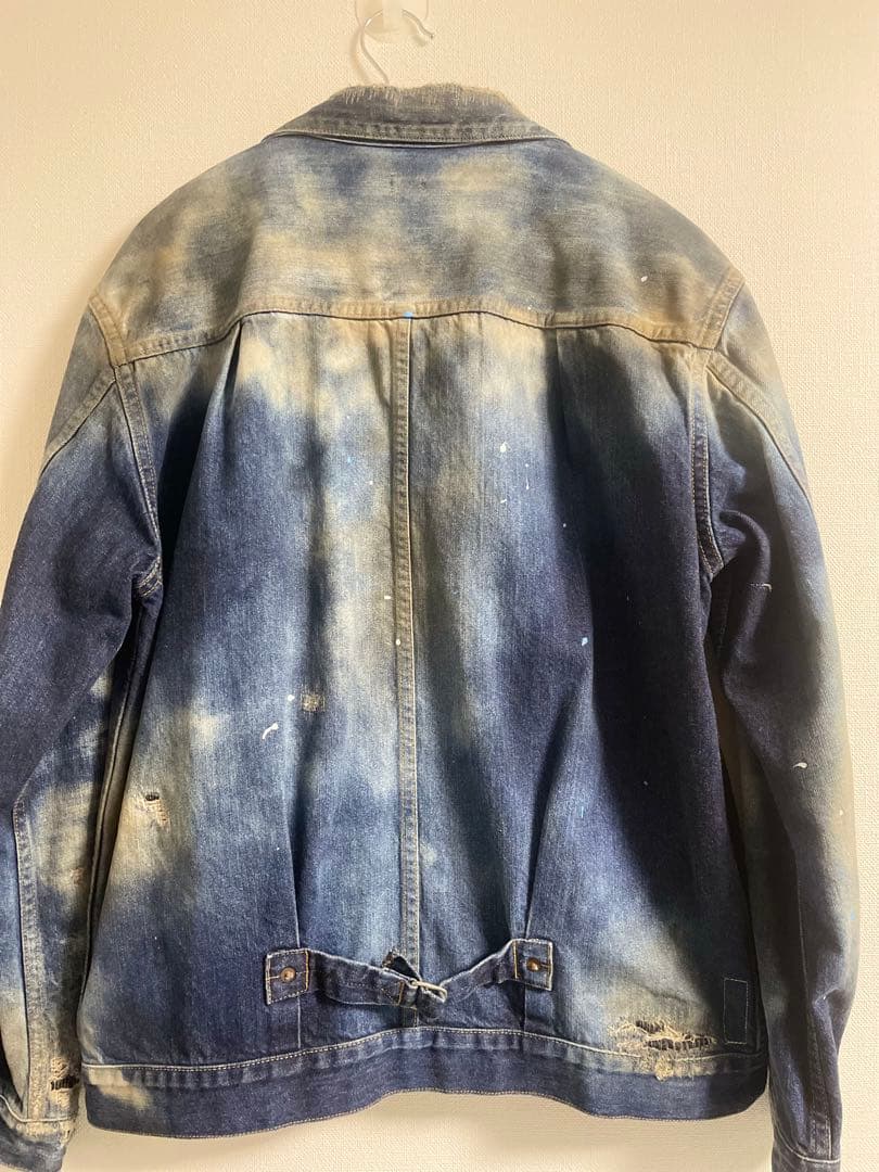 SEQUEL ウォッシュ加工トラックデニムジャケット