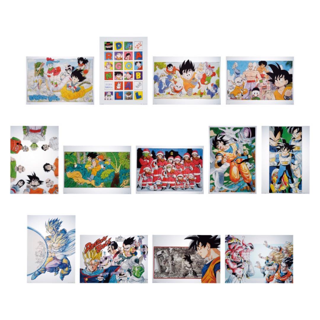 一番くじ ドラゴンボール 40周年 H賞 クリアポスター 全13種 コンプ