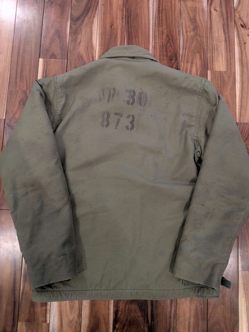 US.NAVY A2 デッキジャケット 38-40 M