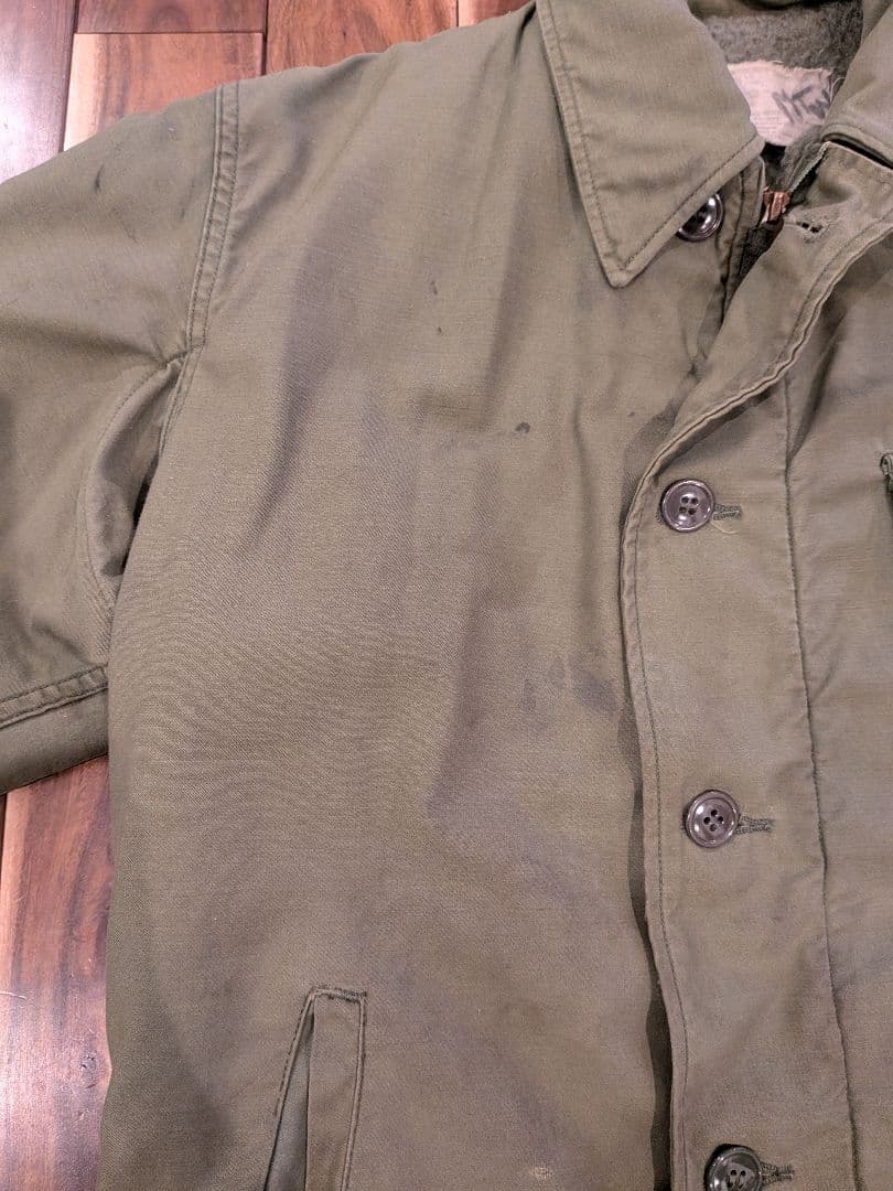 US.NAVY A2 デッキジャケット 38-40 M