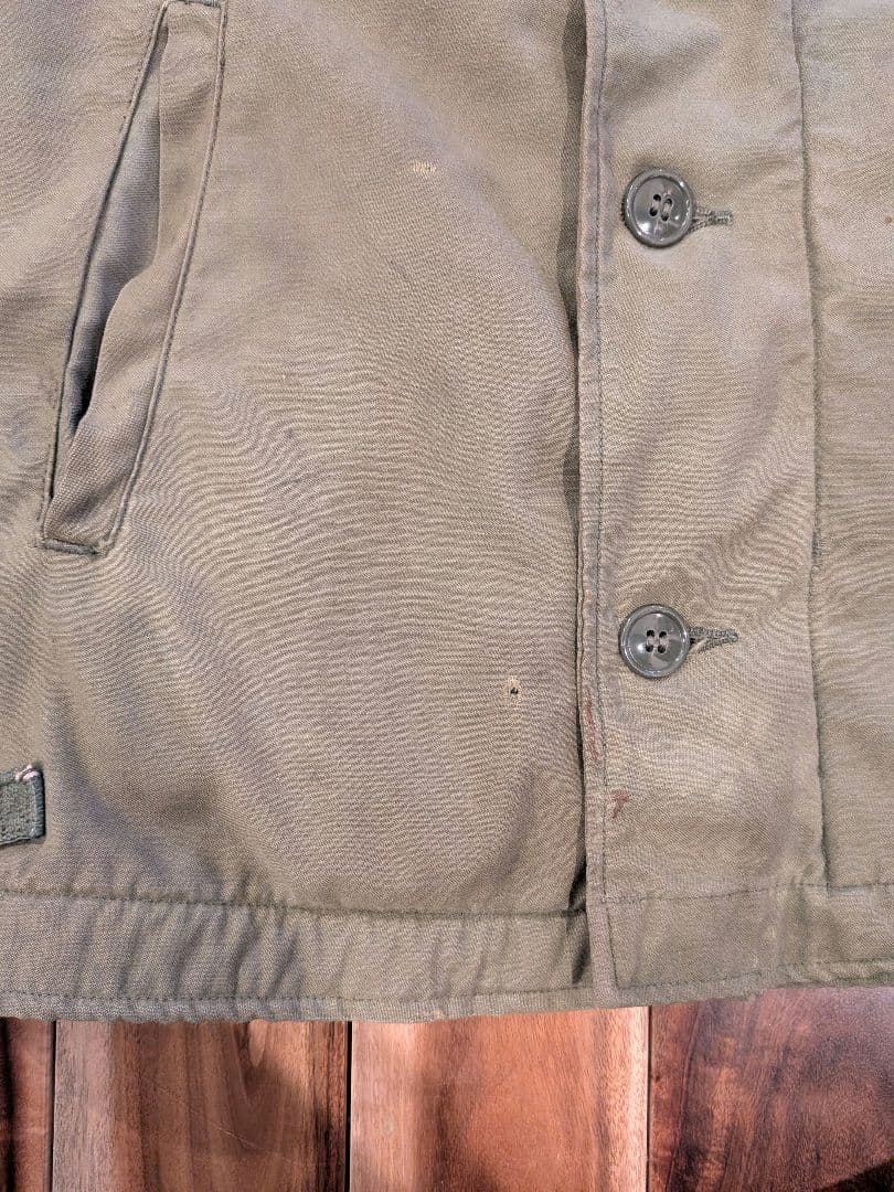 US.NAVY A2 デッキジャケット 38-40 M