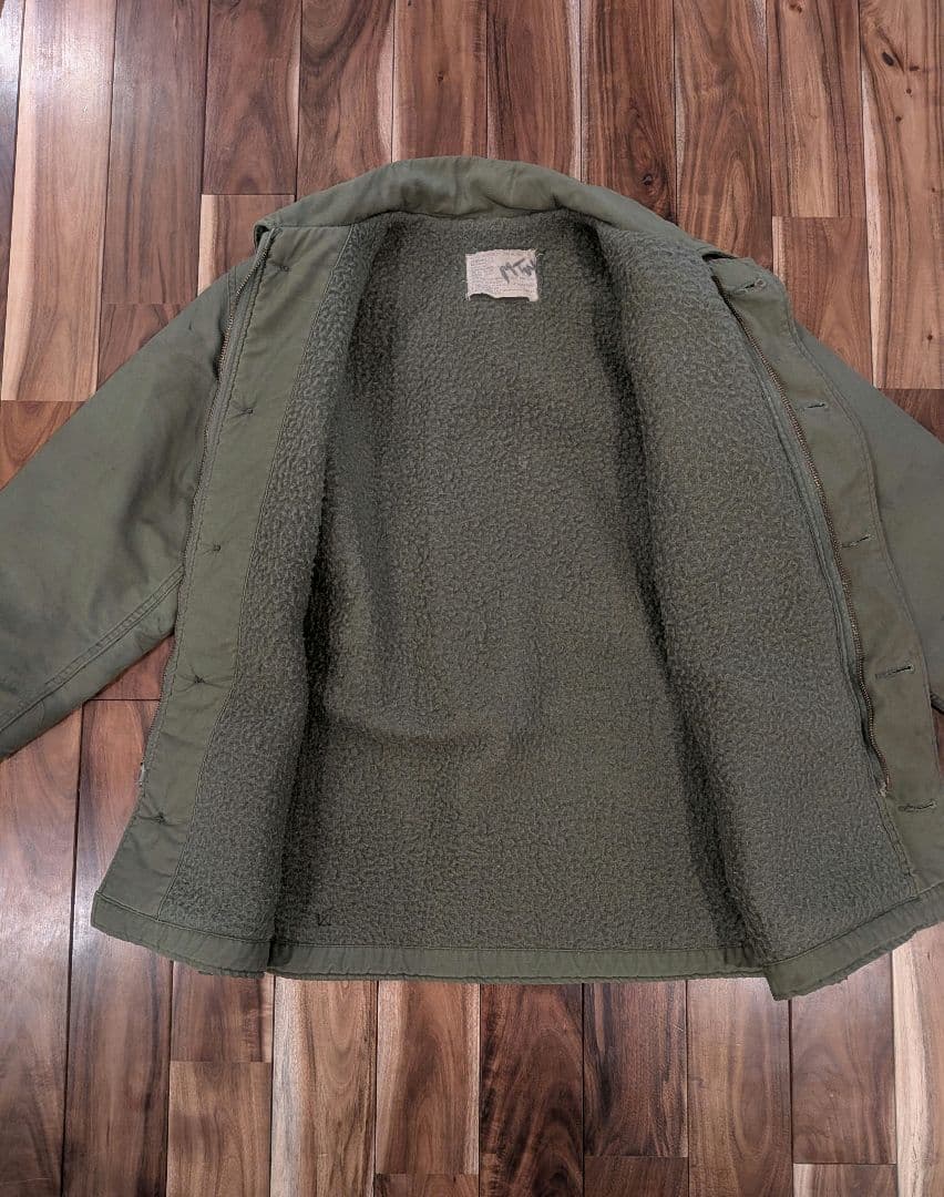 US.NAVY A2 デッキジャケット 38-40 M