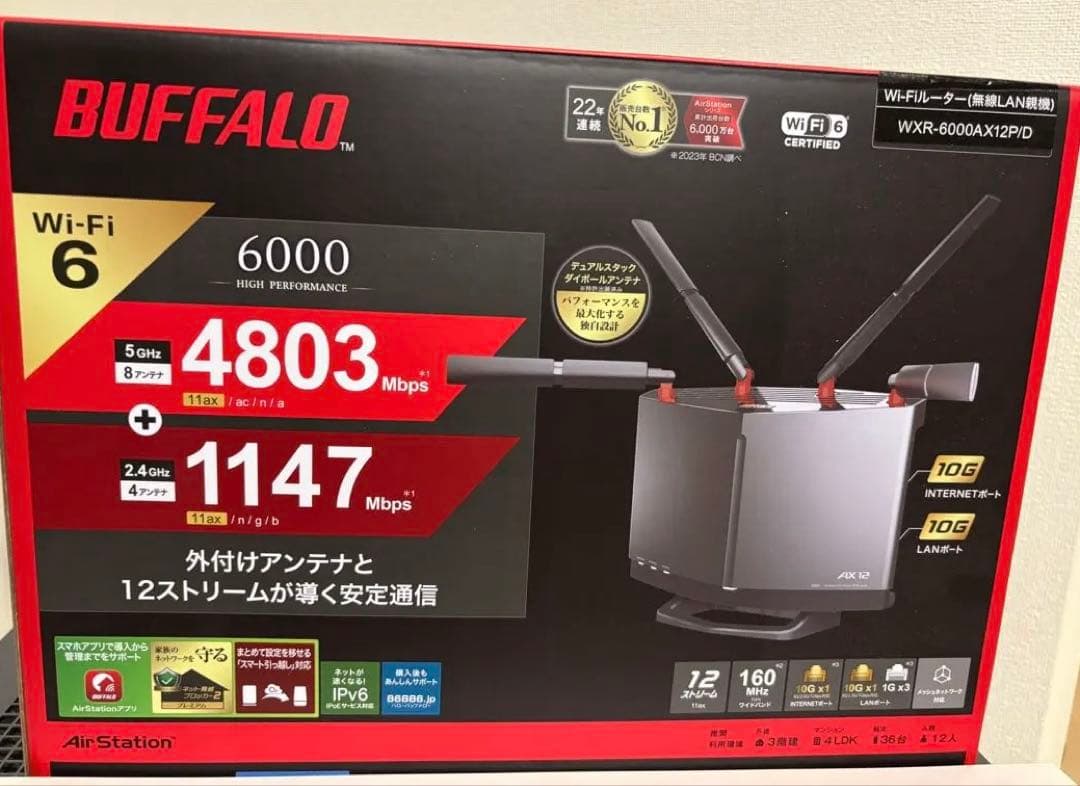 バッファロー WXR-6000AX12P
