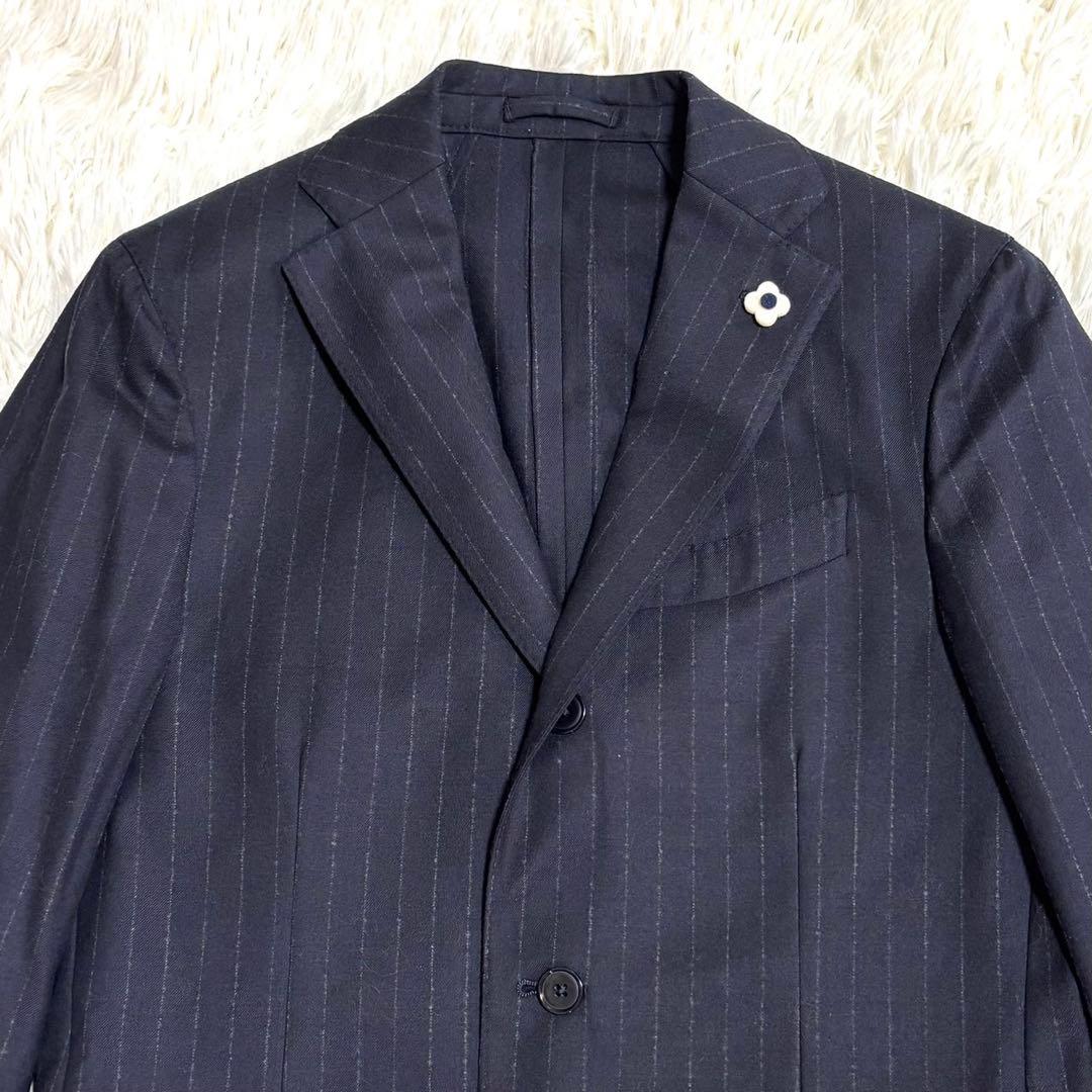 【美品】LARDINI ラルディーニ セットアップ スーツ ネイビー　 M