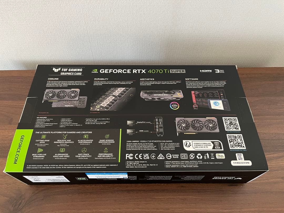 グラフィックボード・グラボ・ビデオカード ASUS TUF Gaming RTX 4070 Ti SUPER