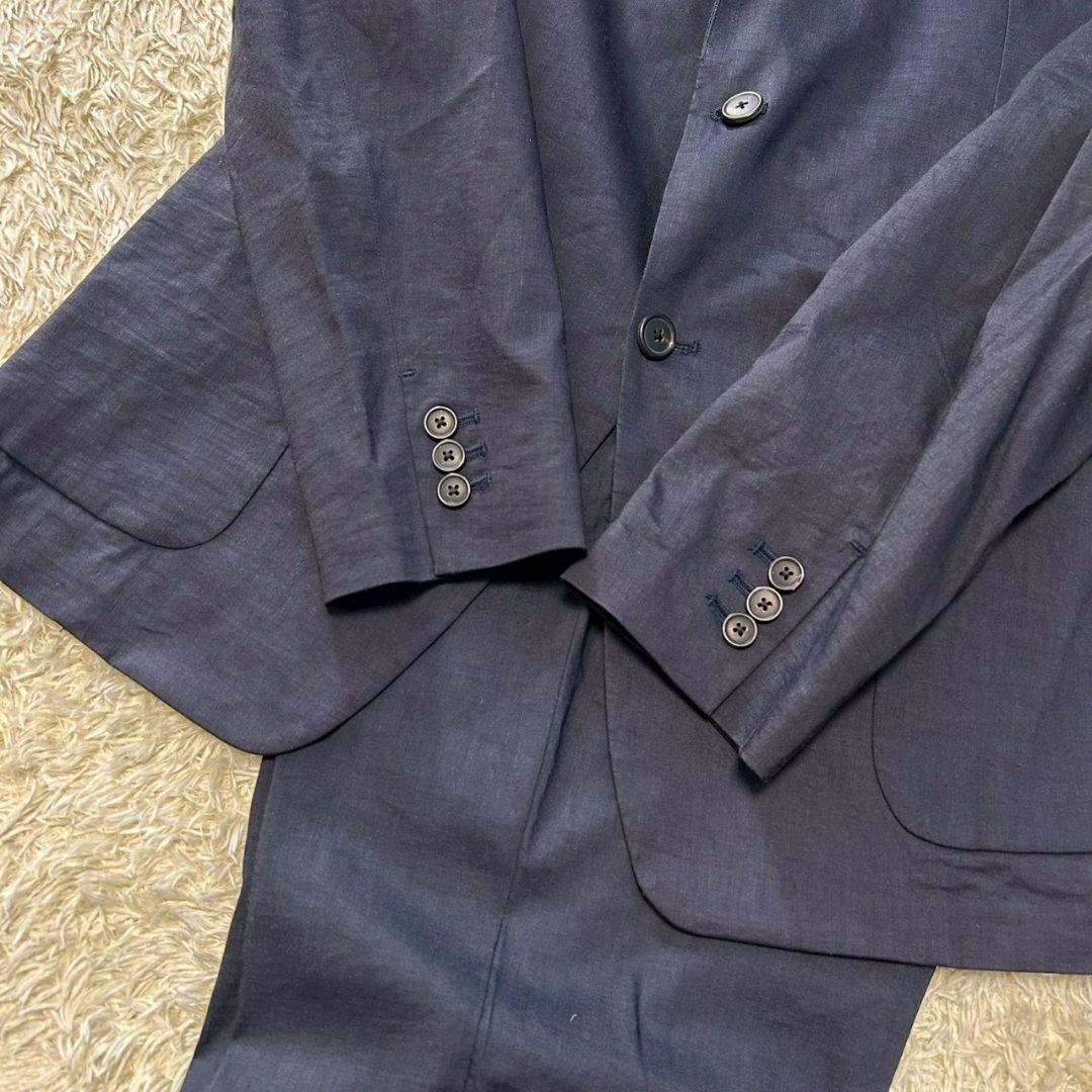 【希少size✨美品】セオリー　スーツ　　CRUNCH　リネン混　4L相当　軽量