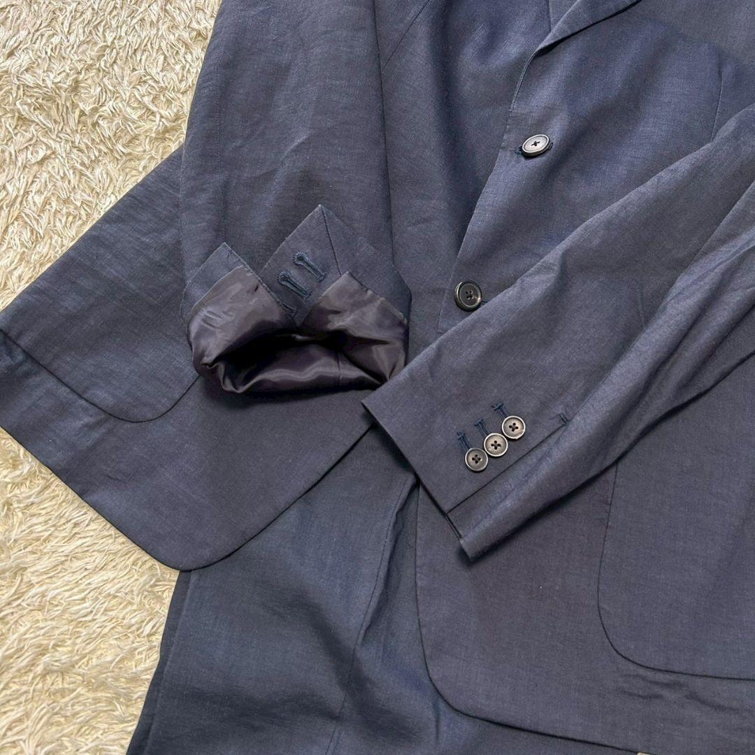 【希少size✨美品】セオリー　スーツ　　CRUNCH　リネン混　4L相当　軽量