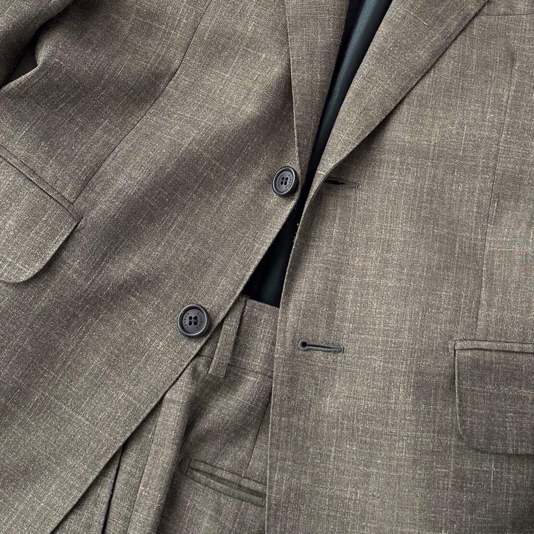 dunhill ダンヒル リネン 混 ジャケット セットアップ スーツ L〜XL