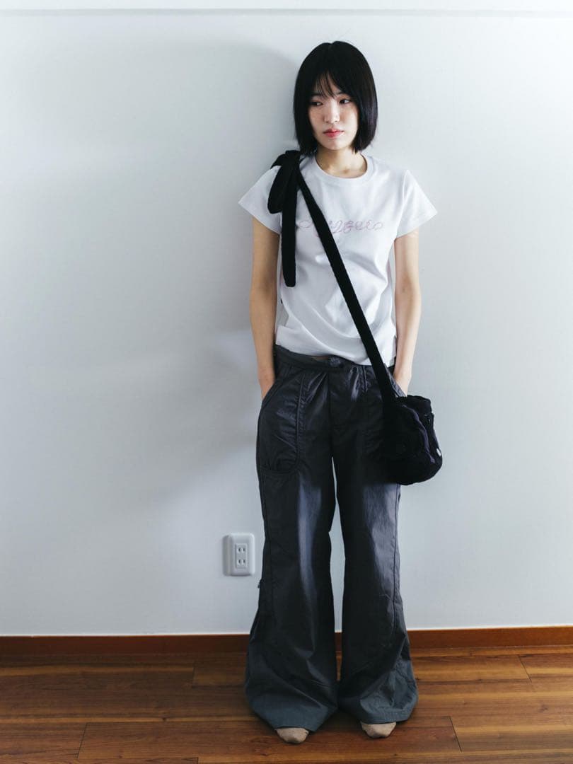 coyseio サイドジッパーラインパンツ グレー