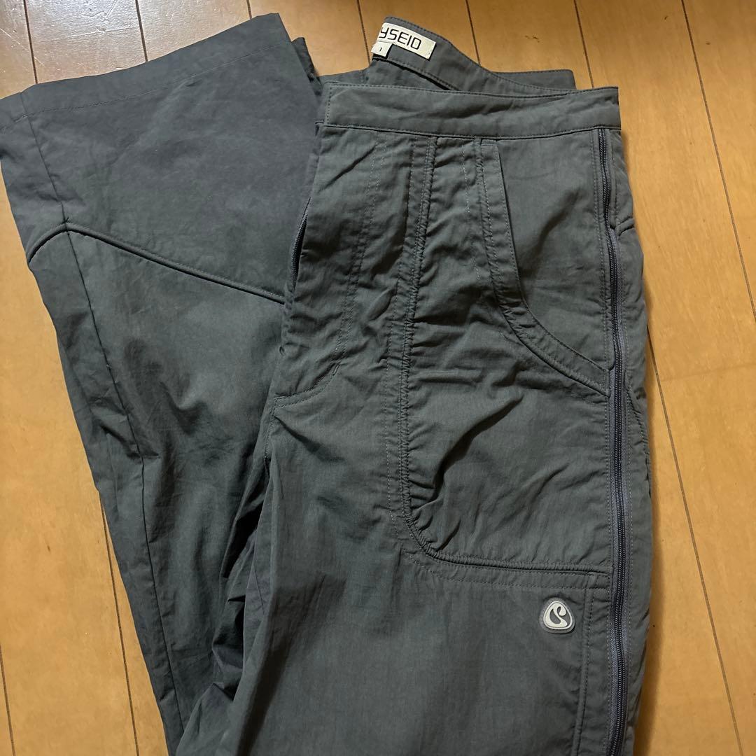 coyseio サイドジッパーラインパンツ グレー