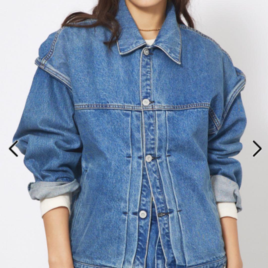 ジャケット・アウター KURO POWER SHOULDER DENIM JK