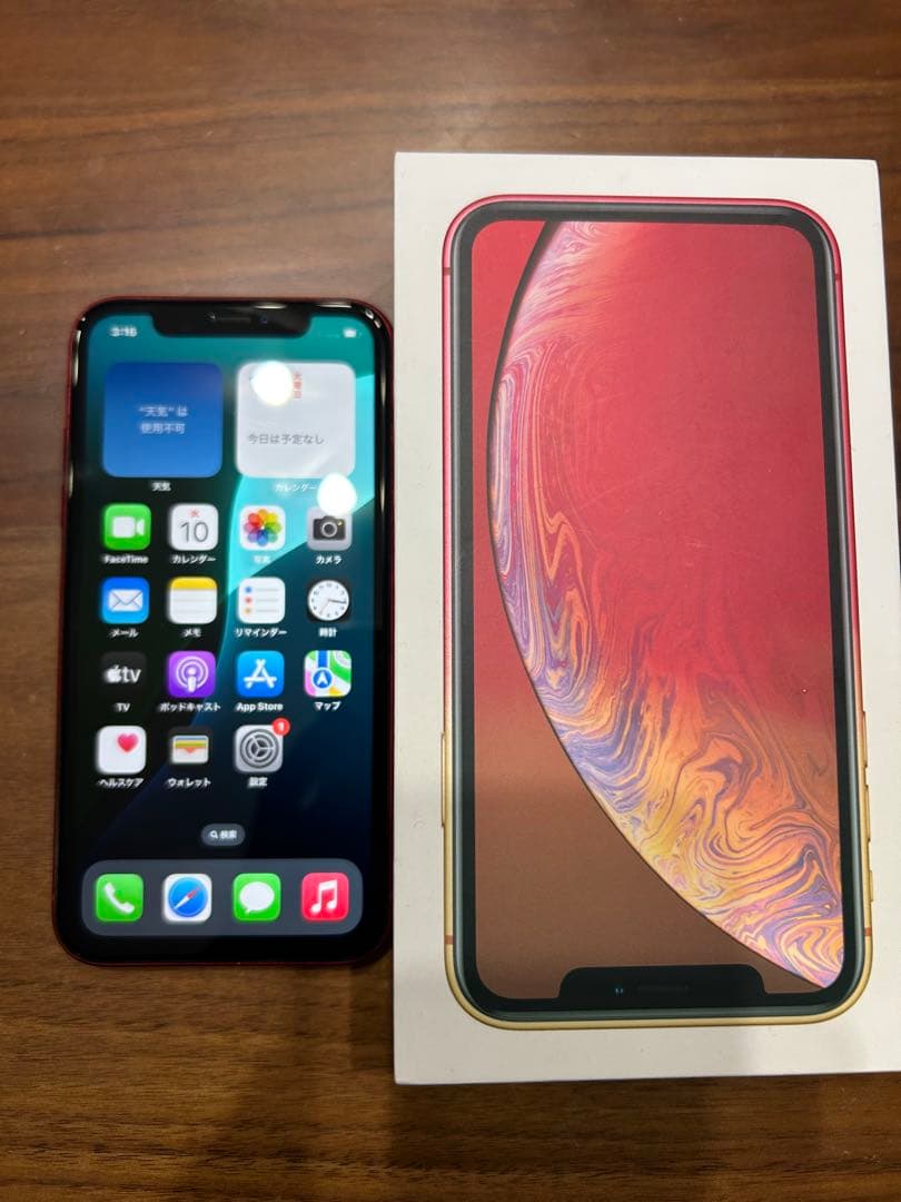 iPhone テンアール iPhoneXR レッド 本体 SIMフリー 64GB