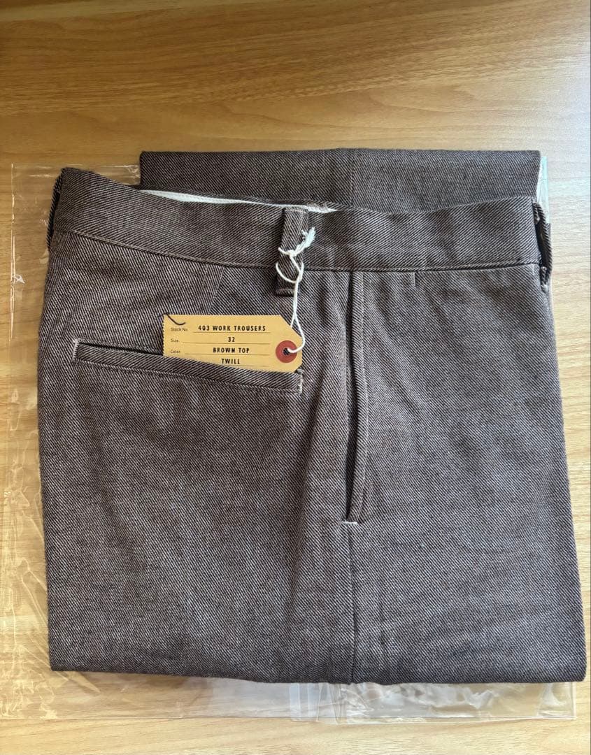 パンツ Atlast&Co Lot403 Twill Brown top size32