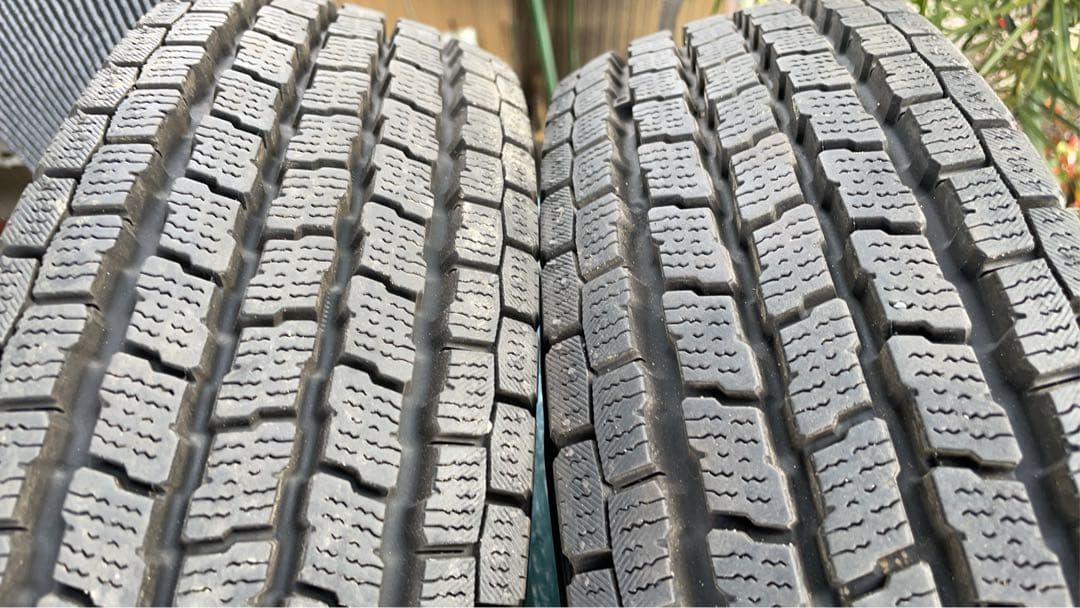 朝*奈様 ヨコハマiceGUARDスタッドレス鉄チン4本set145R12-80