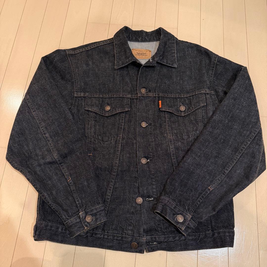 Levi's オレンジタブ デニムジャケット 先染めブラック