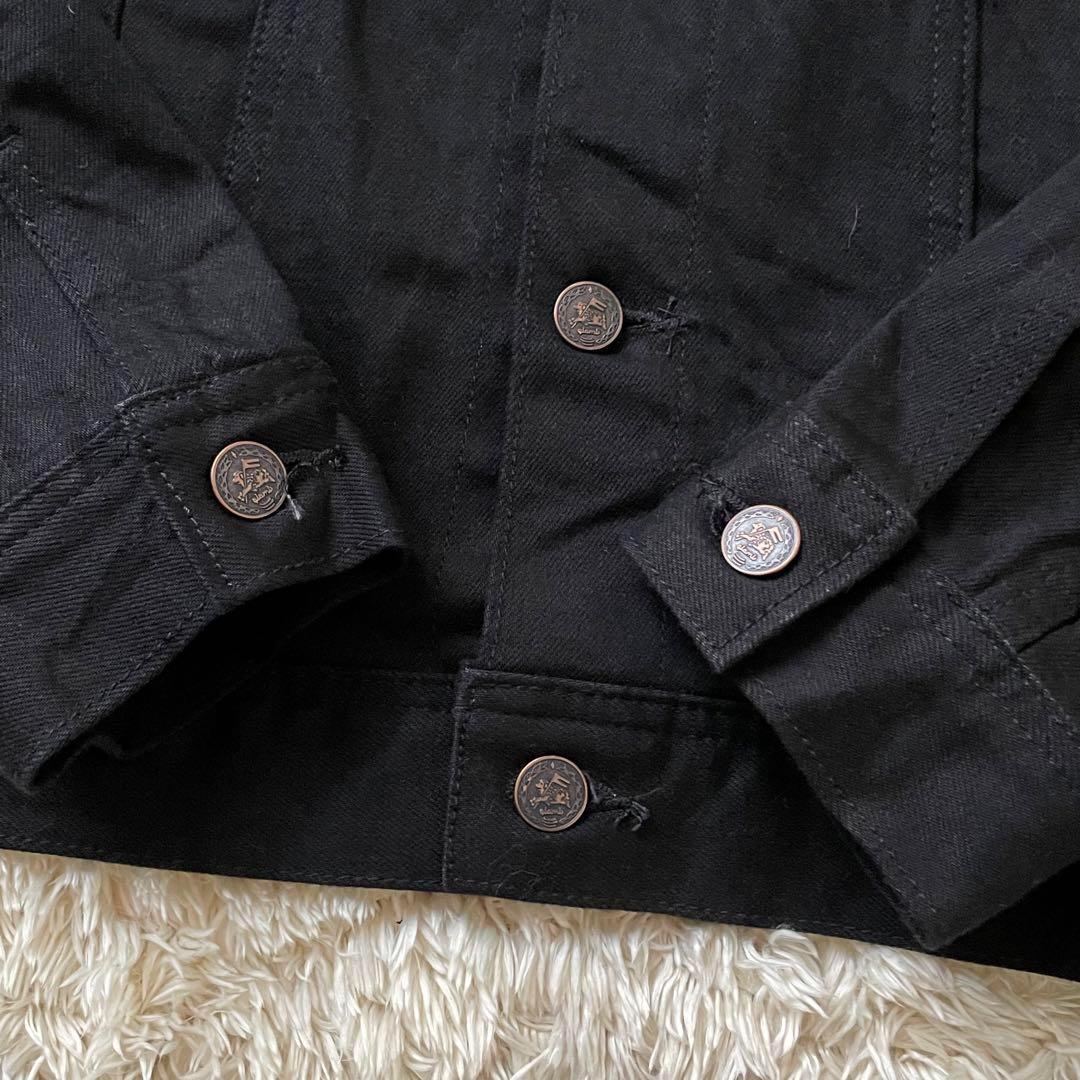 新品未使用 glamb グラム デニムジャケット フリンジ ブラック レザー