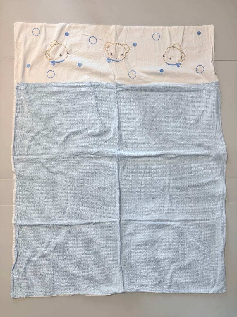 【水通しのみ美品】familiar 羽毛布団&掛け布団のシーツセット