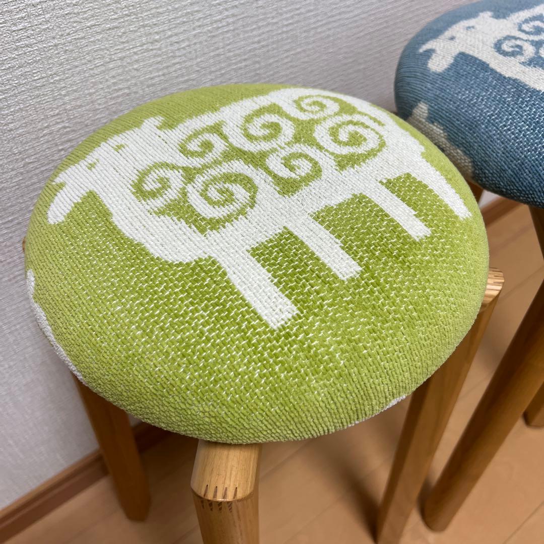 KLIPPAN/2脚セットクリッパンスツールヒツジ color:ブルー・グリーン