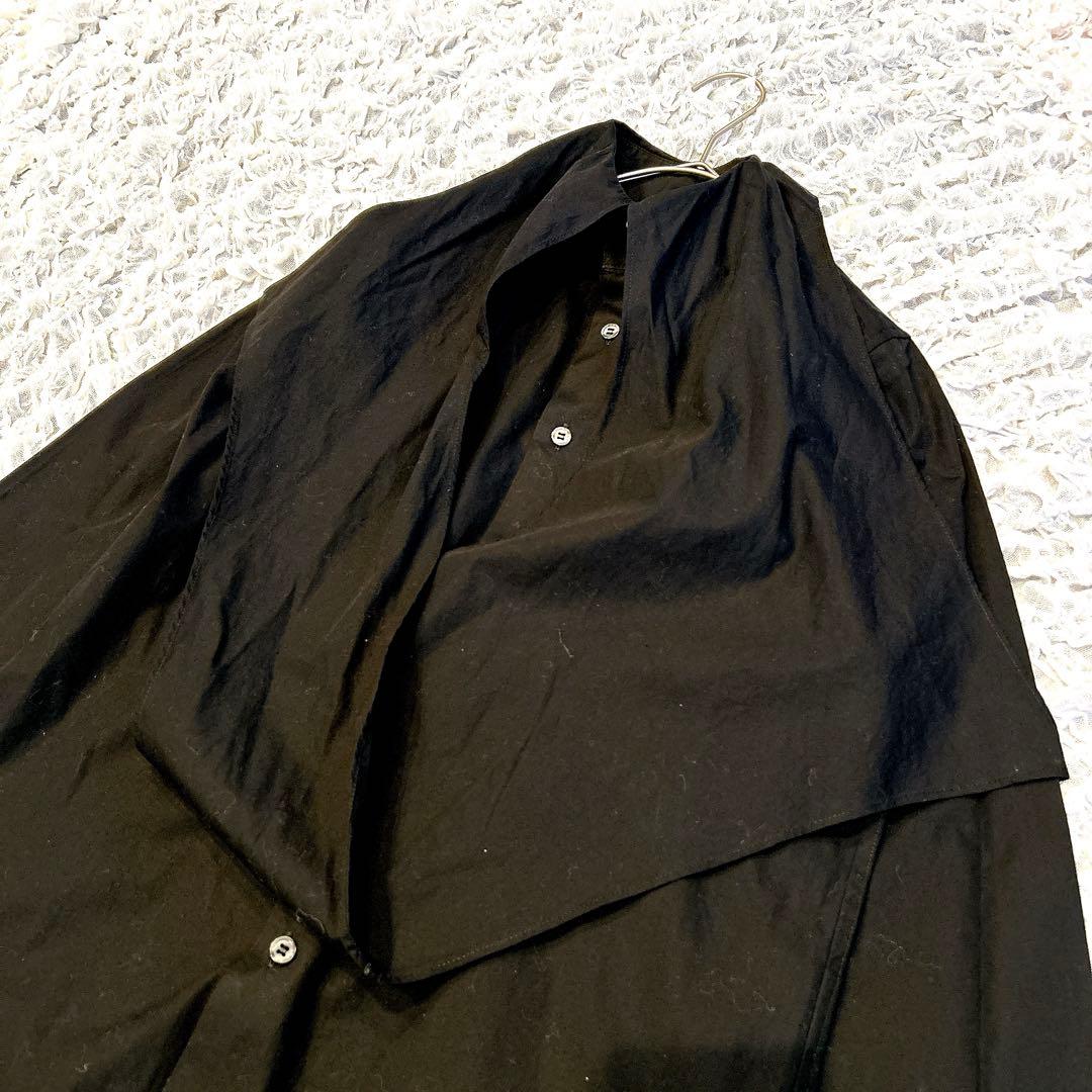 マサキマツシマ　Masaki Matsushima　デザインシャツ　ブラウス　黒