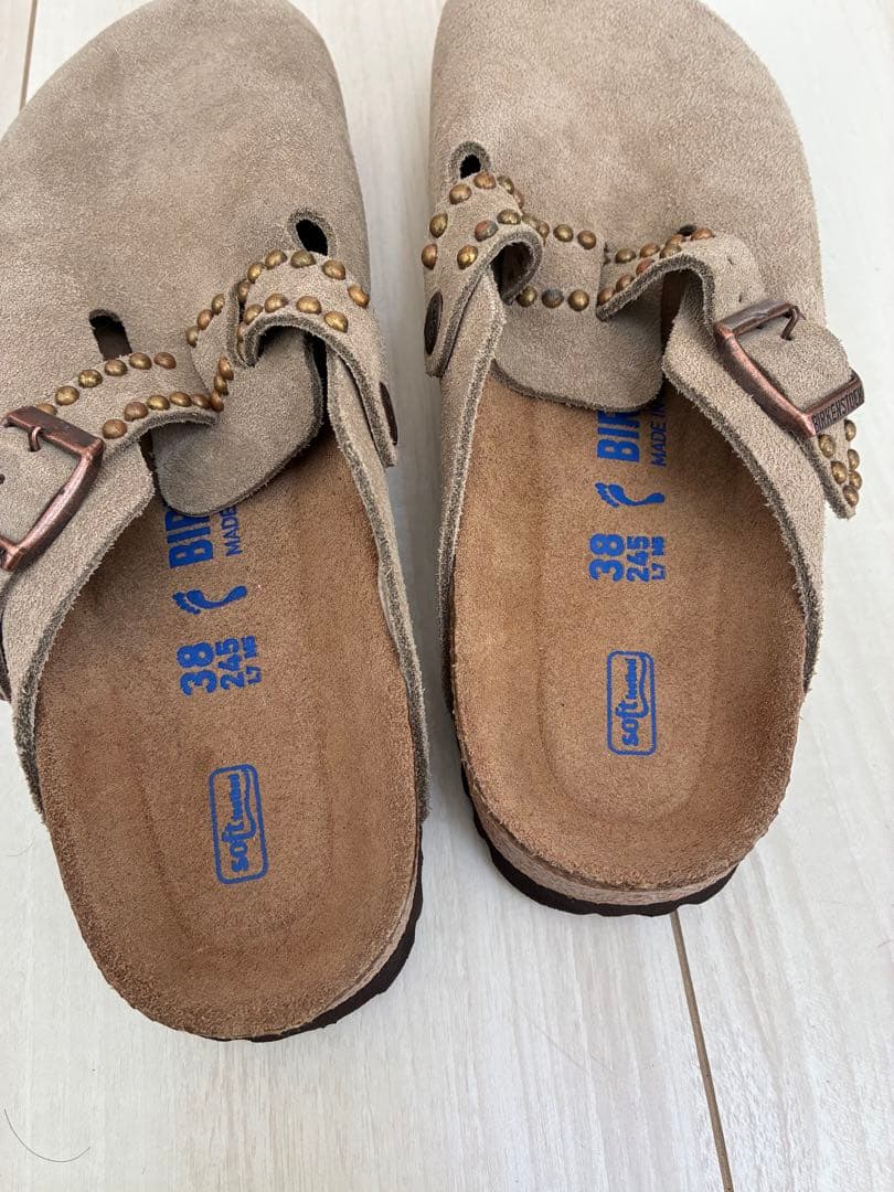 38ビルケンシュトック ボストン トープ スエード